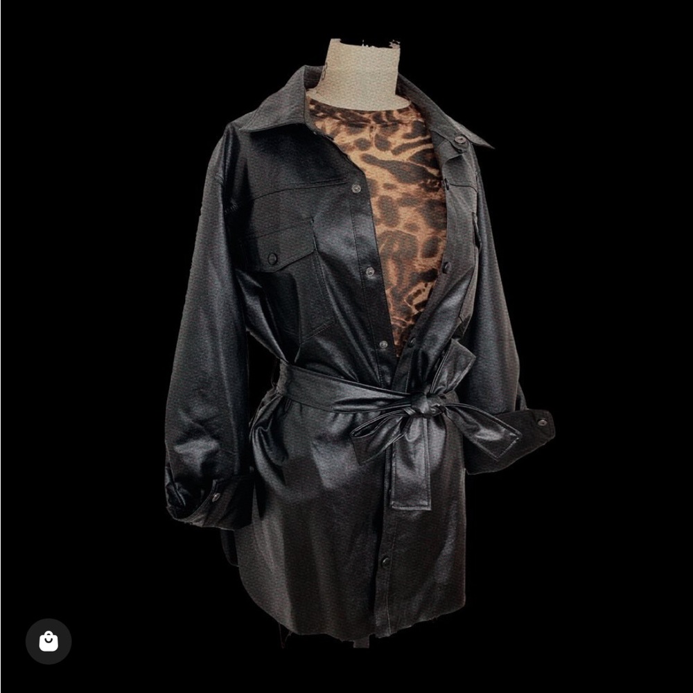 Black Faux Leather Jacket